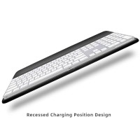 Vaydeer Magic Keyboard Wrist Rest Ergonomic Keyboard Stand Compatible With Magic Keyboard 2 With Numeric Keypad Black Silicone