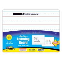 Bazic Dry Erase Lap Board 9X12 Marker Double Sided Primary Ruled Blank Small Portable Whiteboards For Kids Student Teacher