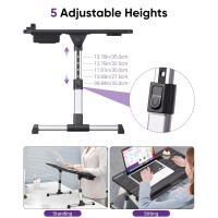 Nearpow Laptop Bed Tray Table Height Angle Adjustable Portable Bed Table Portable Computer Tray Laptop Stand For Bed Wtablet