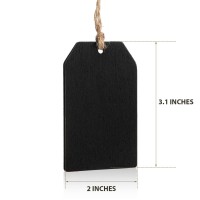 Boao 32 Pieces Mini Chalkboard Tags Bulk 2X31 Wood Chalkboard Signs Wooden Hanging Chalkboard Labels With String Price Tags