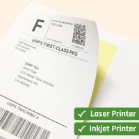 30 Sheets Printable White Sticker Paper Laserinkjet Printing Matte Letter Size 85 X 11