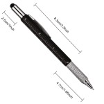 8 Pcs Gift Pen For Men 6 In 1 Multitool Tool Pen Screwdriver Pen With Ruler Levelgauge Ballpoint Pen Pen Refills Fathers Chr