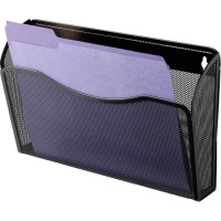 Rolodex Mesh Letter Wall File 1 Pockets 85 Height X 14 Width X 34 Depth Black Steel 1 Each