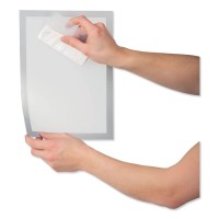 Durable Staticcling Magnetic Duraframe Sun Document Sign Holder Tabloid Size 11 X 17 Silver 2 Pack 400123