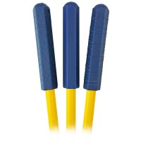 The Pencil Grip Chewberz Pencil Toppers Latexfree Chewable Pencil Toppers Navy Blue Set Of 3 Tpg883