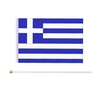 Greece Flag Greek Hand Held Small Mini Stick Flags Decorations International Country World Flags For Party Olympics Festival Par