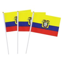 Ecuador Flag Ecuadorian Hand Held Small Mini Stick Flags Decorations International Country World Flags For Party Olympics Festiv