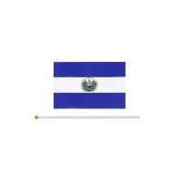 El Salvador Flag Salvadoran Hand Held Small Mini Stick Flags Decorations International Country World Flags For Party Olympics Fe