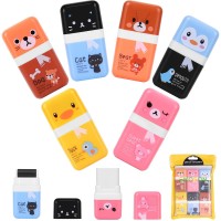 Eikoson 6 Pack Of Pencil Erasers Kids Eraser With Roller And Cover Fun And Cute Animal Themed Eraser Great Gift For Kid Of Cu