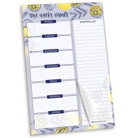 Bloom Daily Planners Weekly Magnetic Meal Planning Pad For Fridge With Tearoff Grocery Shopping List Hanging Foodmenu Organi