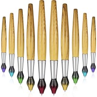 Outus Bamboo Brush Shape Ballpoint Pen Novelty Retractable Paintbrush Ink Pens For Art Activities And School Stationery Christm