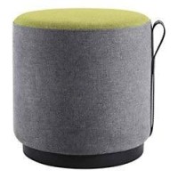 Lorell Contemporary Seating Round Foot Sitting Stool 16.9 X 16.9 X 16.9 Green Gray