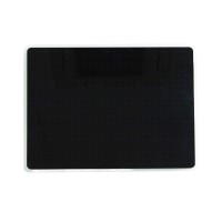 Viztex Glacier Magnetic Glass Dry Erase Board Multipurpose Grid 24 X 36 Jet Black