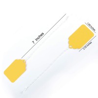 Brothersbox Yellow Price Tags 240Pcs Matte Tags With Strings Attached Marking Merchandise Hang Tags Labels For Christmas Gifts