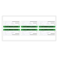 Calibration Stickers Green Black Word Calibration Labels Self Laminating Protects Your Writing From Smearing Tampering And Abra