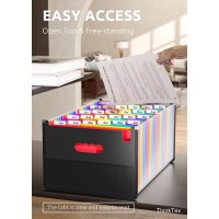 Thinktex 26 Pockets Expanding File Folder Upright Coverless Az Colorful Tabs Larger Capacity Accordion Folder Lettera4 S