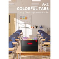 Thinktex 26 Pockets Expanding File Folder Upright Coverless Az Colorful Tabs Larger Capacity Accordion Folder Lettera4 S