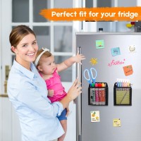 Magnetic Pencil Holder Extra Strong Magnets Mesh Marker Holder Perfect For Whiteboard Refrigerator And Locker Accessories 1