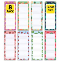 8 Large Magnetic Notepads Big Notepads For Grocery List Shopping List Todo List Reminders Strong Magnetic Back Memo Pads