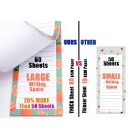 8 Large Magnetic Notepads Big Notepads For Grocery List Shopping List Todo List Reminders Strong Magnetic Back Memo Pads