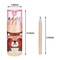 Outus Mini Drawing Colored Pencils With Sharpener Coloring Pencil Portable Pencils In Tube For Adults Artists Writing Sketching