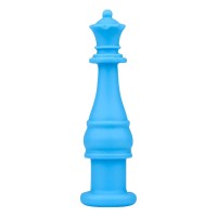 Silicone Chewable Pencil Topper Blue Chess Peice