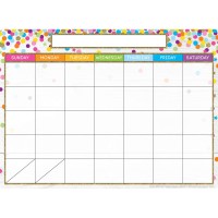 Ashley Productions Smart Poly Single Sided Postermat Pals Space Savers Calendar Confetti Style 13 X 95