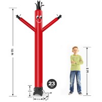 Mounto 10Ft Inflatable Dancer Waving Tube Man Puppet For Store Sign (Red)