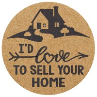 Round 15 Kraft Paper Stickers Roll Of 500 Id Love To Sell Your Home