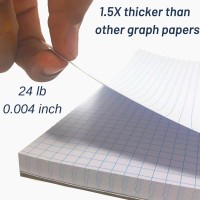 Mr Pen Graph Paper Grid Paper Pad 4X4 4 Squares Per Inch 85X11 55 Sheets 3Hole Punched Grid Paper Graph Paper P