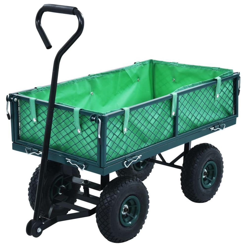 vidaXL Garden Hand Trolley Green 5512 lbs 145509