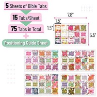 Mr Pen Bible Tabs 75 Tabs Laminated Bible Journaling Supplies Bible Tabs Old And New Testament Bible Tabs For Women Bibl