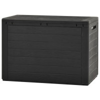 vidaXL Garden Storage Box Solid Durable Outdoor Patio Terrace Deck Cushion Pillow Blanket Toy Tool Box Chest Container Polypropy