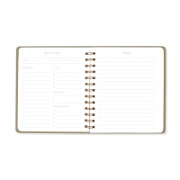 Fringe Stdio Nondated Daily Planner 160 Pages Twing Ring Spiral Binding Se Standard Black 877003