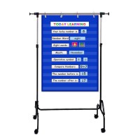 Vnom Standard Pocket Chart Clear 10 Pockets Chart For Classroom Home Heavy Duty Hanging Pocket Chart For Word Wallletter Card