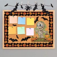 Halloween Pumpkin Themed Scalloped Bulletin Board Border Trim For Classroom Decoration 36Ft