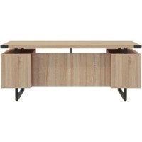 Safco Mirella Free Standing Desk Top with Modesty Panel 66 x 20 x 16 Top Box Drawers Material Particleboard Finis