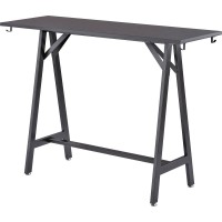 Safco Spark Teaming Table Standingheight Tabletop Black Rectangle Top 60 Table Top Length x 20 Table Top Width x 1 Table