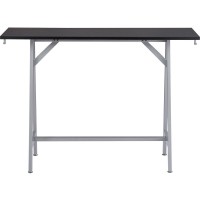 Safco Spark Teaming Table Standingheight Base Powder Coated Silver Base 4225 Height Assembly Required Silver