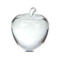 HomeRoots Solid Crystal Apple Paperweight