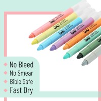 Mr Pen Bible Highlighters Pastel Gel 8 Pack Assorted Colors Highlighters No Bleed Highlighter Highlighter Set Dry Marker