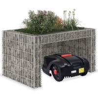 vidaXL Lawn Mower Garage with Raised Bed 433x315x236 Steel Wire 145655