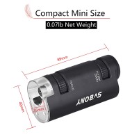 Svbony Sv603 Pocket Microscope 60X120X Portable Handheld Microscope With Led Lighted Zoom Mini Microscope For Students Learni