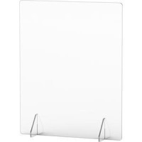 Lorell Social Distancing Barrier 24 Width x 7 Depth x 30 Height 1 Each Clear Acrylic