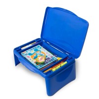 Blues Clues Kids Lap Desk With Storage Folding Lid And Collapsible Design Portable For Travel Or Use In Bed At Home Great