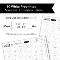 Expiration Date Pantry Labels 160 Waterproof Food Expiration Date Labels For Containers Kitchen Labels For Food Freshness Use