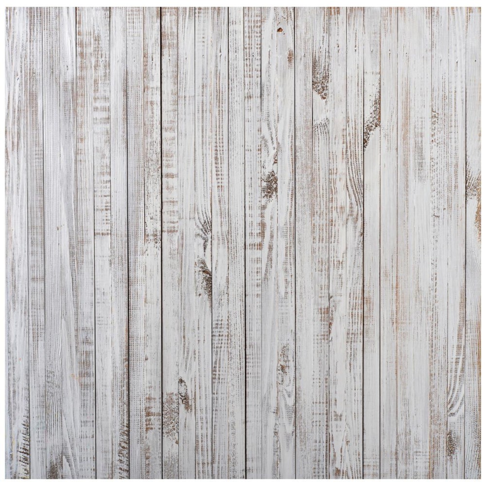 Wolada 8X8Ft Vintage Wood Backdrop Retro Rustic White Gray Wooden Floor Backdrops For Photography Kids Adult Photo Booth Video S