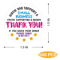 Muminglong 15 Inch Please Leave A Review Sticker Thank You Sticker Small Shop Sticker Small Business Handmade Sticker Packagi