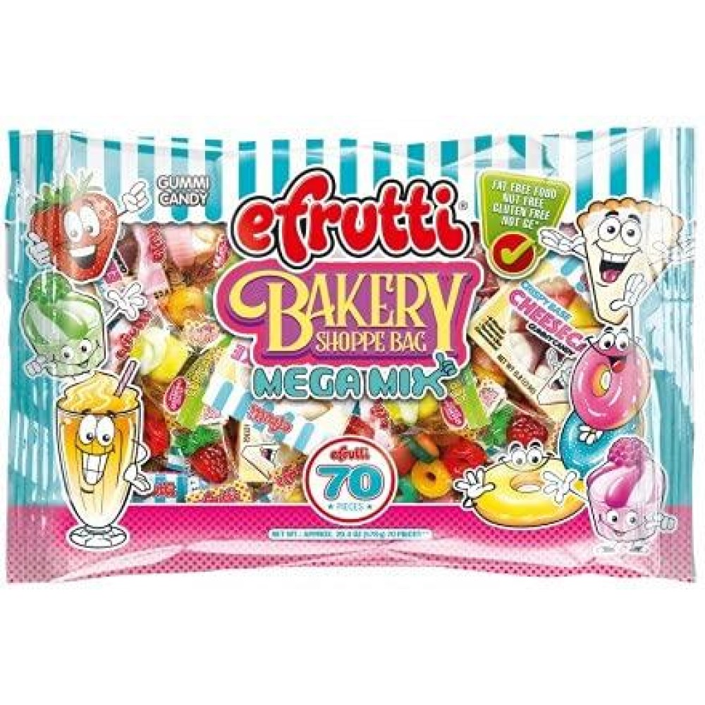 Efrutti Bakery Shoppe Bag Gummy Candy Meg Mix Bag 2014 Ounce 70 Pieces