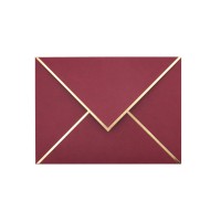 A7 Envelopes 25Pack V Flap Foil Border Luxury Mailing Envelopes For 5 X 7 Cards For Wedding Invitations Baby Shower